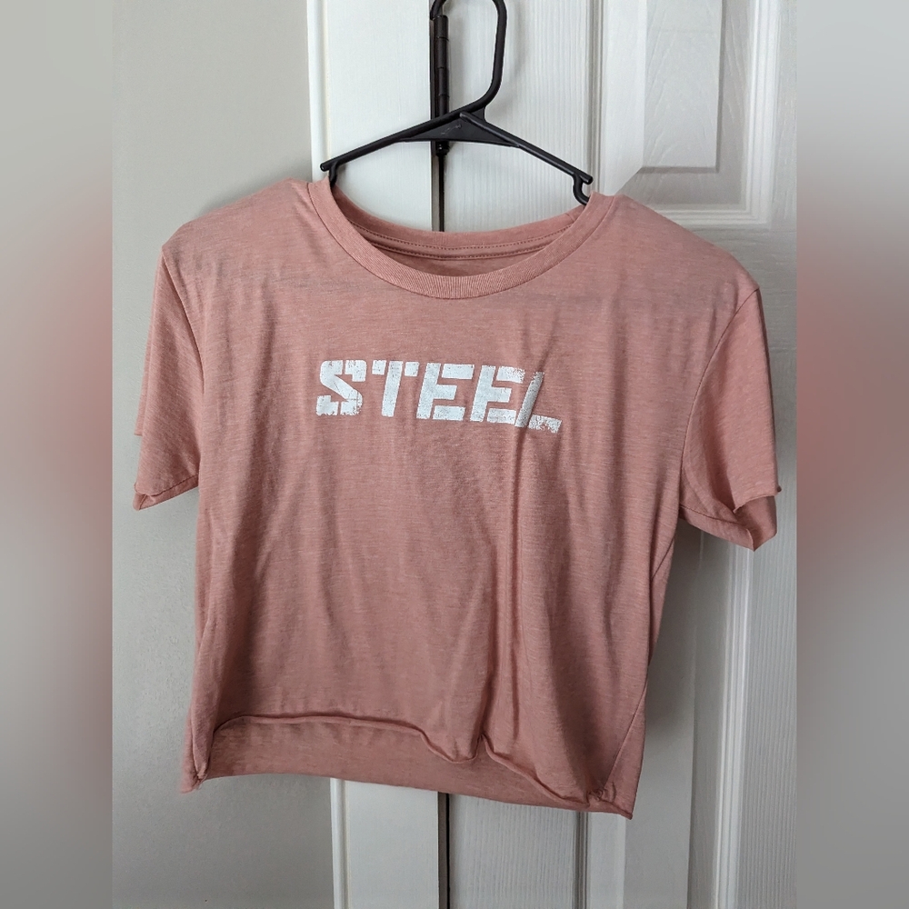 Never worn Steel crop shirt